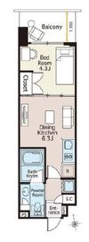 ベルファース木場 205 間取り図