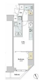 ロイジェント新橋 501 間取り図