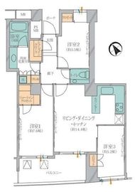 品川Vタワー タワー棟 18階 間取り図