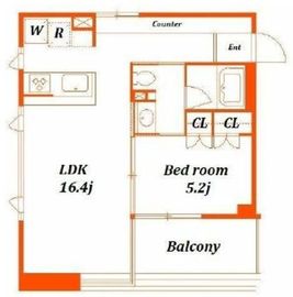住吉コートクEAST 202 間取り図
