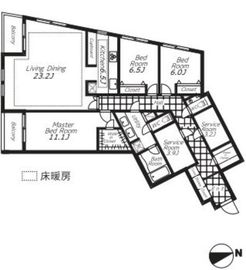 ビバリーホームズ広尾 402 間取り図