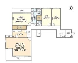 ベルテ表参道 3階 間取り図