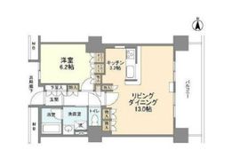 豊洲シエルタワー 22階 間取り図