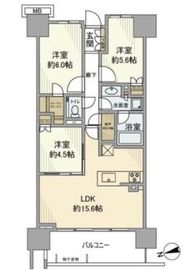 ブリリアシティ西早稲田 3階 間取り図
