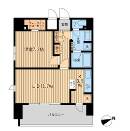 エルシア五反田 1002 間取り図