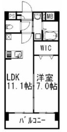 プライムアーバン千駄木 510 間取り図