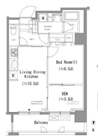 パークアクシス住吉 410 間取り図