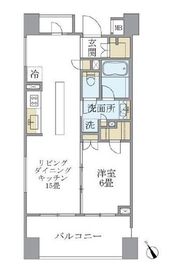 アパートメンツ三田 1201 間取り図