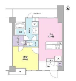 アンビエンテ経堂 417 間取り図