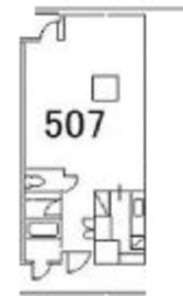 ヒューリック銀座ウォールビル 507 間取り図