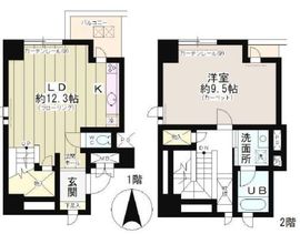 ツインビュー御茶の水 4階 間取り図