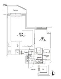 カスタリア麻布十番 707 間取り図