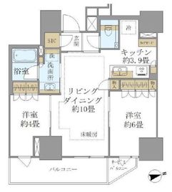 ブリリア上野ガーデン 16階 間取り図