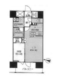 ベリスタ神楽坂 8階 間取り図