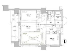 パークスフィア牛込神楽坂 904 間取り図