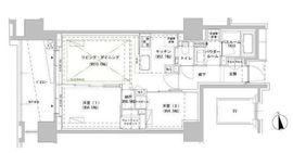 パークスフィア牛込神楽坂 1302 間取り図