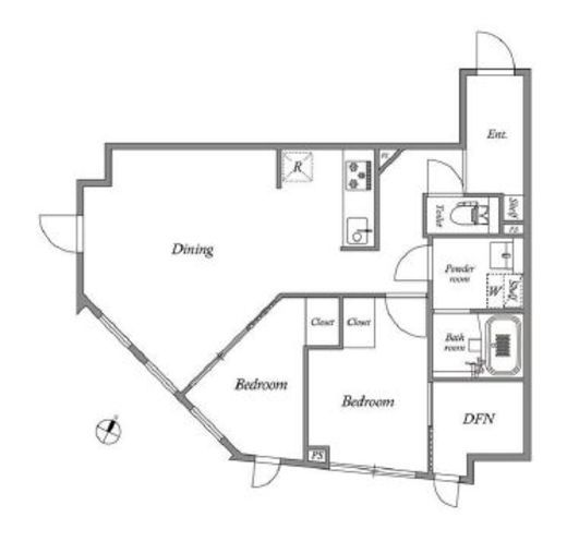 グランパセオ碑文谷 S302 間取り図