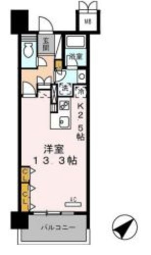 ロイヤルパークス豊洲 733 間取り図