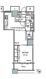 ザ・東京タワーズ ミッドタワー 11階 間取り図