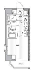 プレミアムキューブ品川ウエスト 4階 間取り図