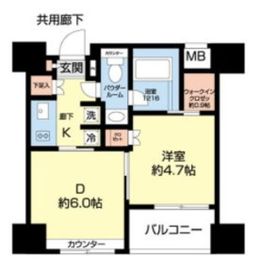 パークリュクス銀座mono 4階 間取り図