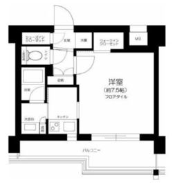 ジェノヴィア水天宮前スカイガーデン 4階 間取り図