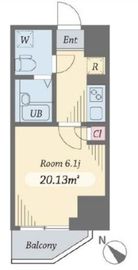 ダイヤモンドタワー西小山 304 間取り図