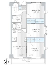 NJKマーキス小石川 403 間取り図