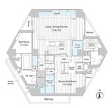 THE DOORS 広尾 (ザ・ドアーズ広尾) 300 間取り図