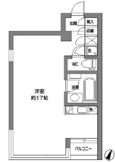 フォレシティ東麻布 201 間取り図