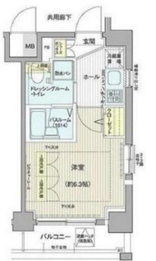 エステムプラザ品川アーバンヒルズ 3階 間取り図