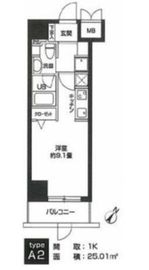 カスタリア用賀 101 間取り図