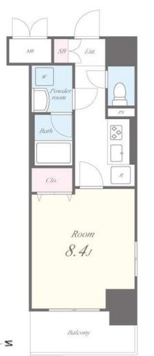 VOLGA BLDG アドグリシーヌ竜泉 1303 間取り図