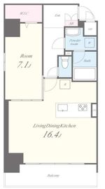 VOLGA BLDG アドグリシーヌ竜泉 801 間取り図