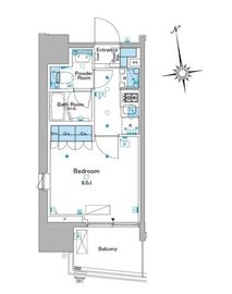 ルフォンプログレ品川大井 201 間取り図