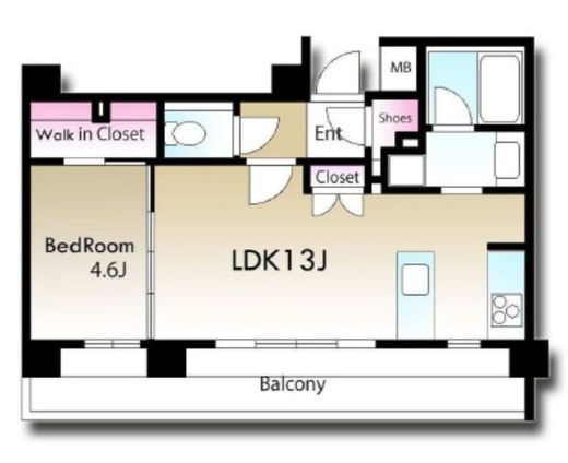 ブリリア品川大井町 4階 間取り図