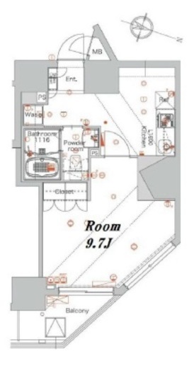 メイクスデザイン西新宿 11階 間取り図
