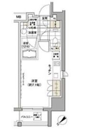 パークハビオ渋谷 407 間取り図