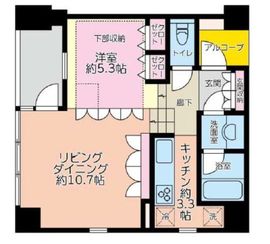 スタジオデン渋谷 5階 間取り図