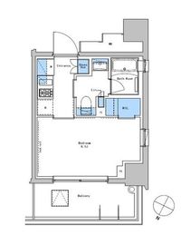 ブラウ戸越銀座スカイ 301 間取り図