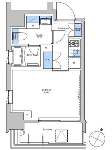 ブラウ戸越銀座スカイ 304 間取り図