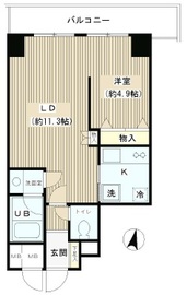 グリーン初波奈 306 間取り図