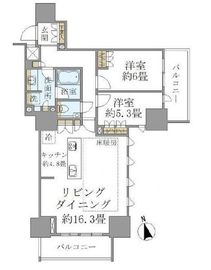 ブリリア上野ガーデン 8階 間取り図