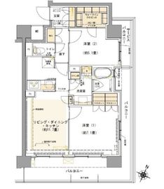 コムレジ赤羽 509 間取り図