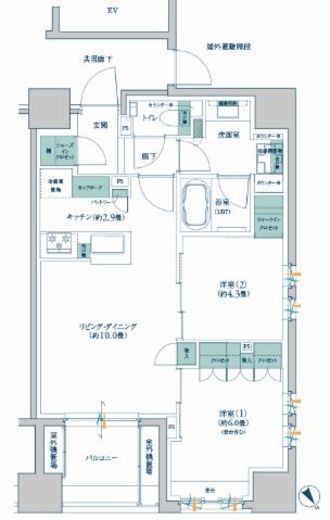 ブリリア新川一丁目 3階 間取り図