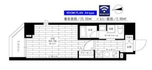 ステージファースト仲御徒町 5階 間取り図