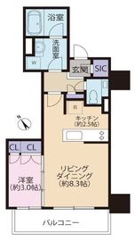 品川タワーレジデンス 4階 間取り図