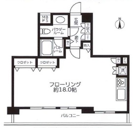 イルサント代々木上原 3階 間取り図