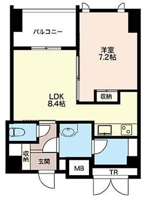 エスティメゾン五反田 602 間取り図