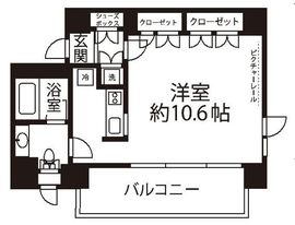 アゼリアテラス新宿 4階 間取り図